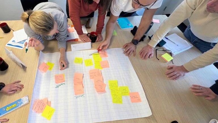 Team werkt samen aan lerend kwalificeren