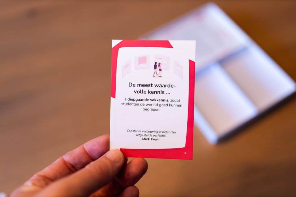 Detail van een VisieKit-visiekaart